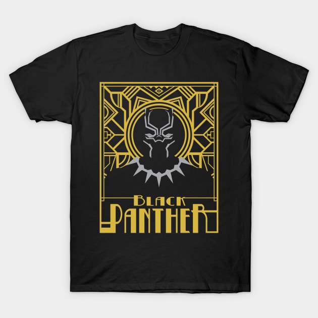 Black Panther - Art Deco T-Shirt by Grayson888